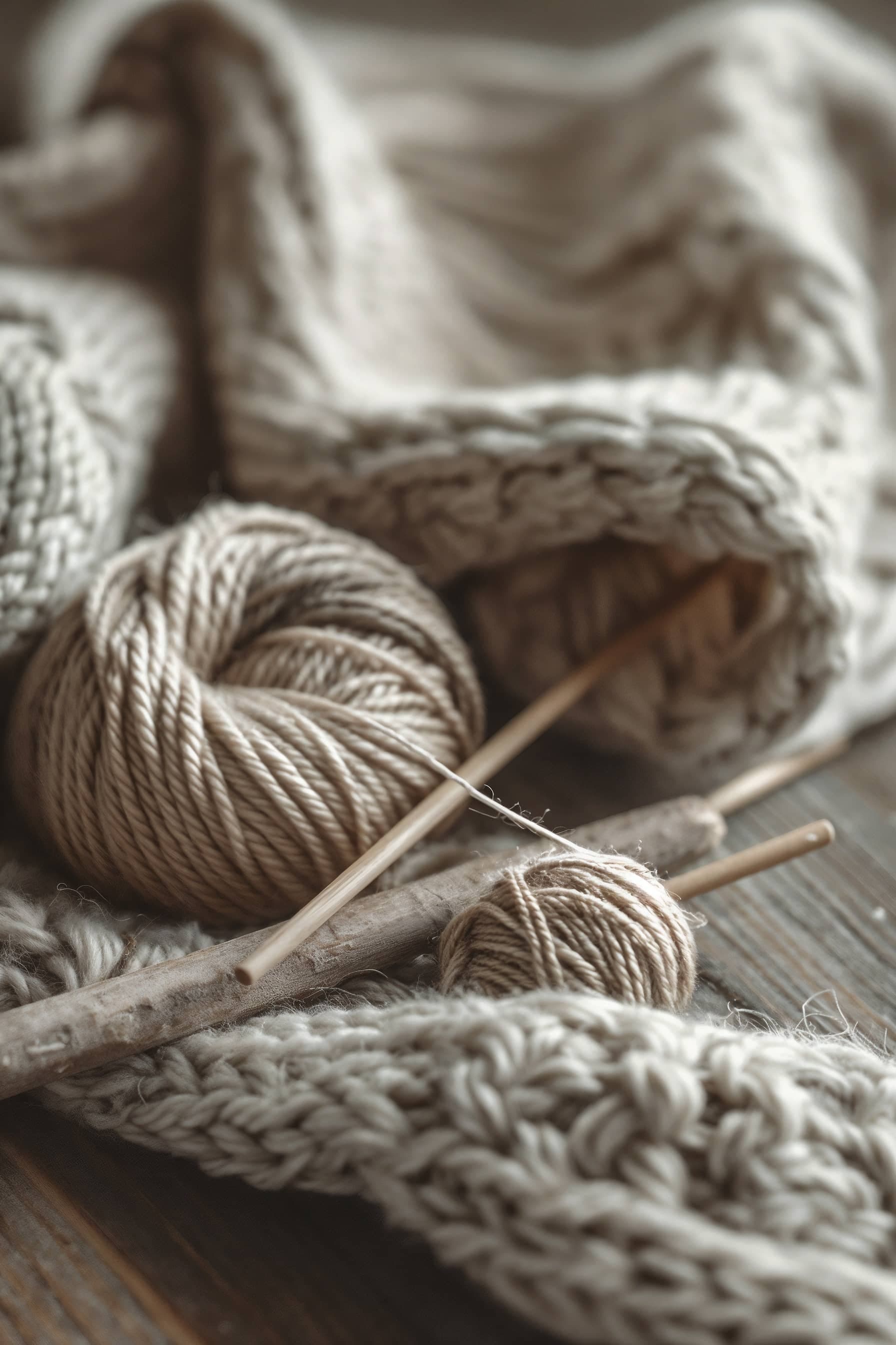 Banner showing yarn